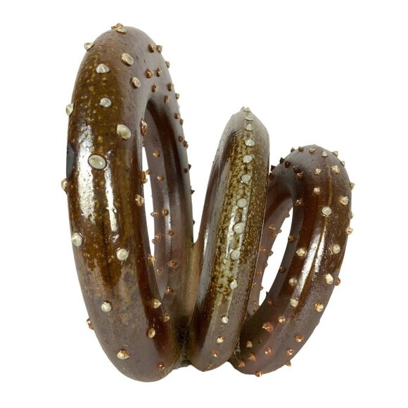 Octopus Tentacle Sculpture Raku Studio Art Pottery Signed Durrschmidt Jellyfish - Picture 4 of 8